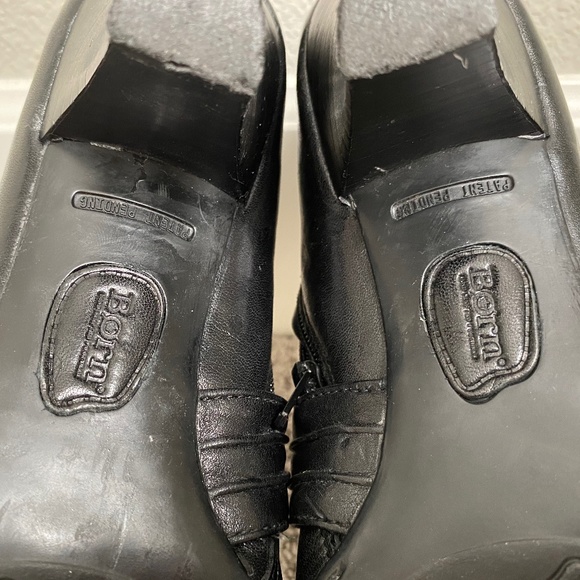 Born Crown Black Ankle Boots US Size 9M Black Leather Excellent Used Condition - Picture 7 of 9